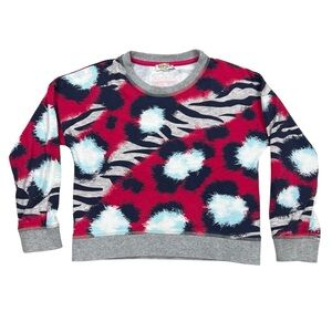 Kenzo Shirt‎ Kids Size 8 Red Animal Print Long Sleeve